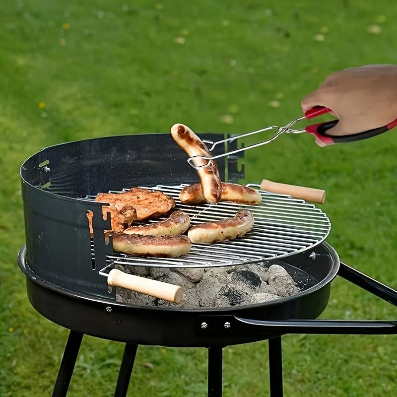 Stainless Steel Scissor Tongs - Long Handle for Grilling