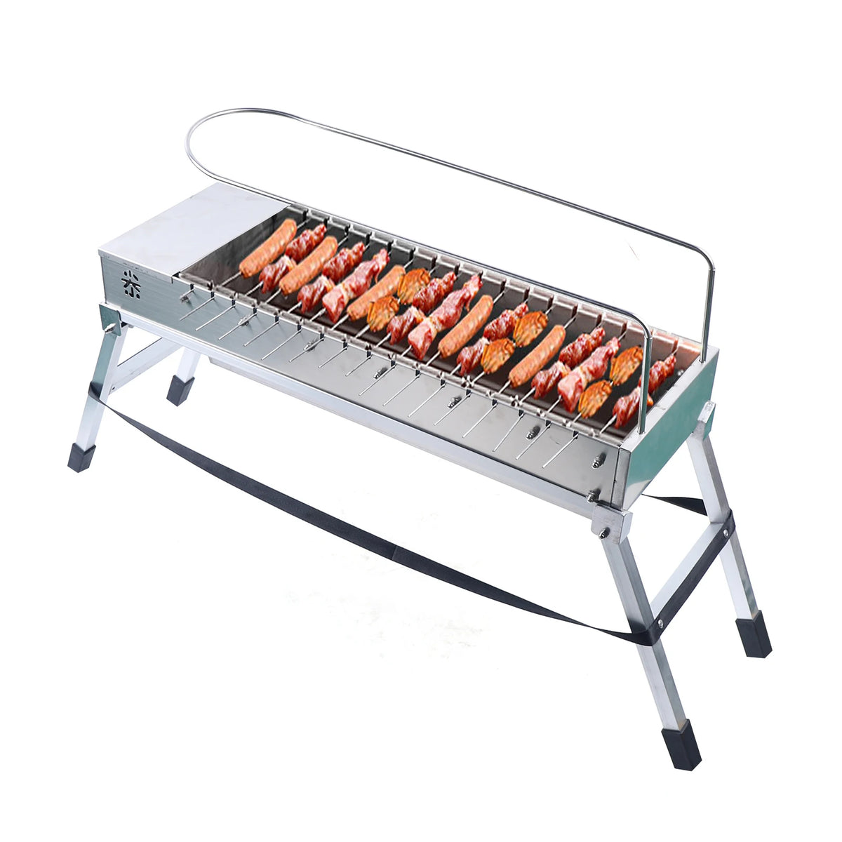 Automatic Charcoal BBQ Grill - 17 Rotating Skewers