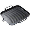 Korean Smokeless Barbecue Grill Pan - Cast Aluminum, Non-Stick, Gas & Induction Compatible