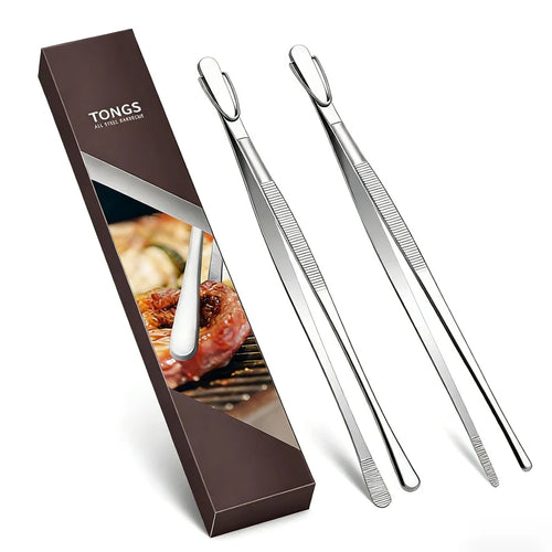 304 Stainless Steel Cooking Tweezers – 10 or 12 Inch