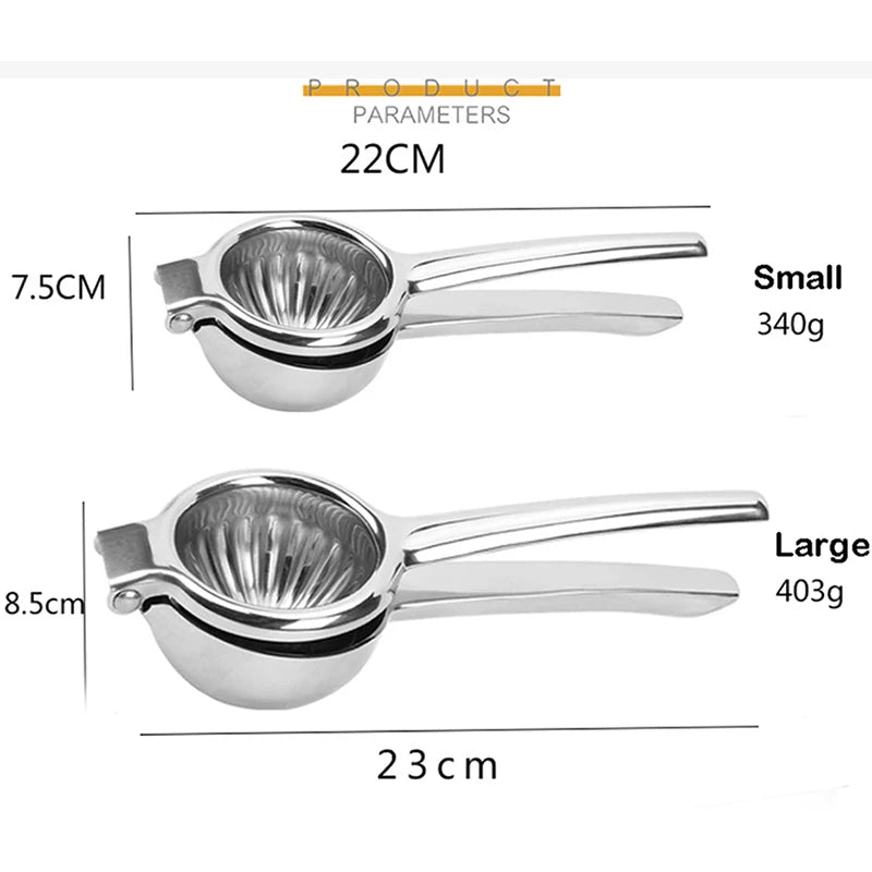 Stainless Steel Lemon Squeezer - Manual Citrus Press
