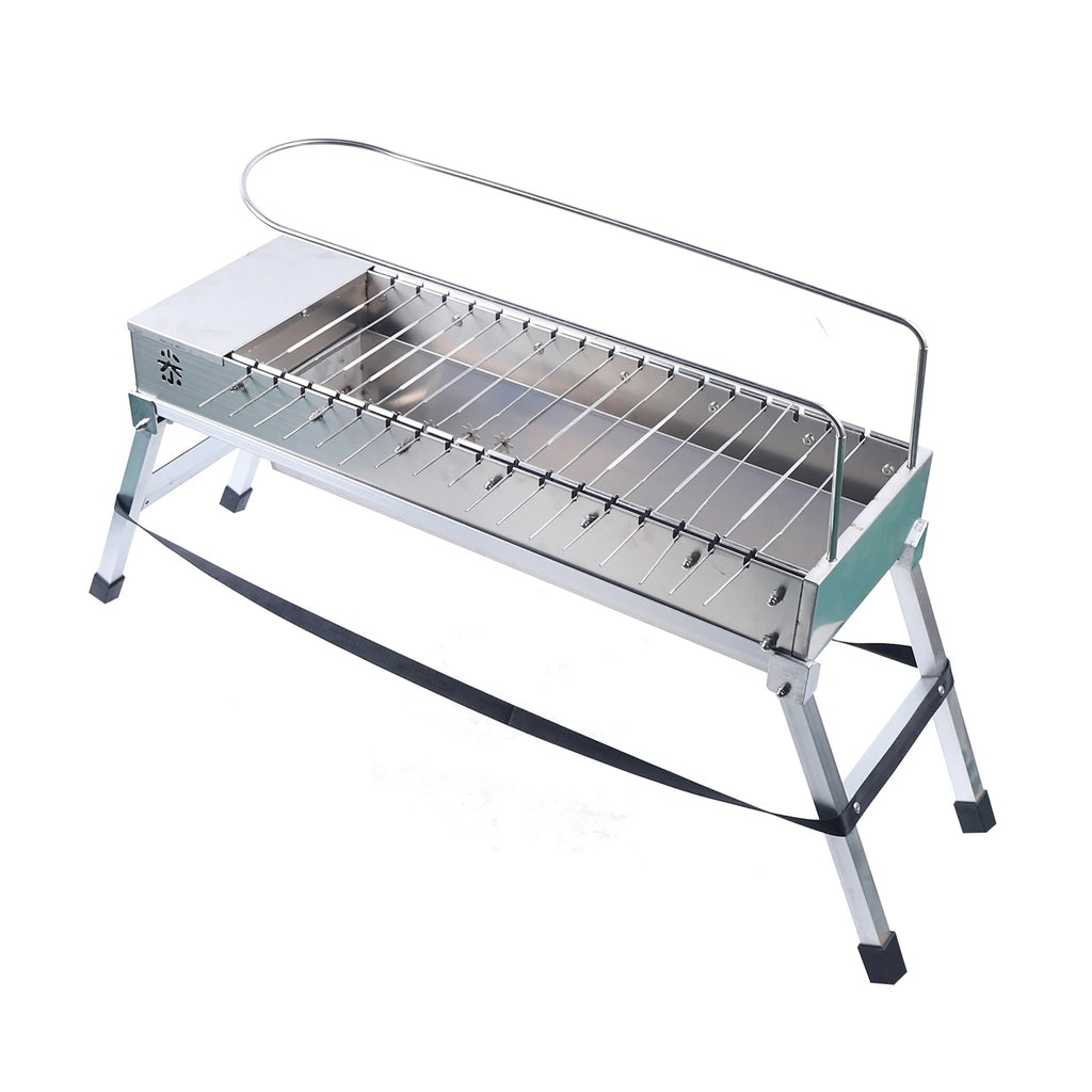 Automatic Rotating Charcoal BBQ Grill with 17 Skewers