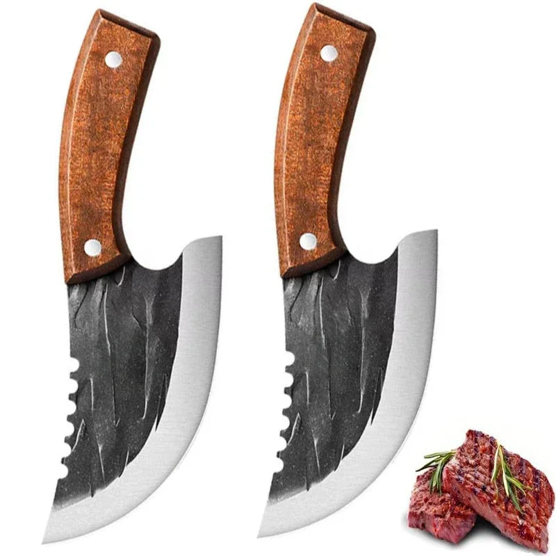 Forged Meat Cleaver — Butcher Knife for Kitchen & BBQ
