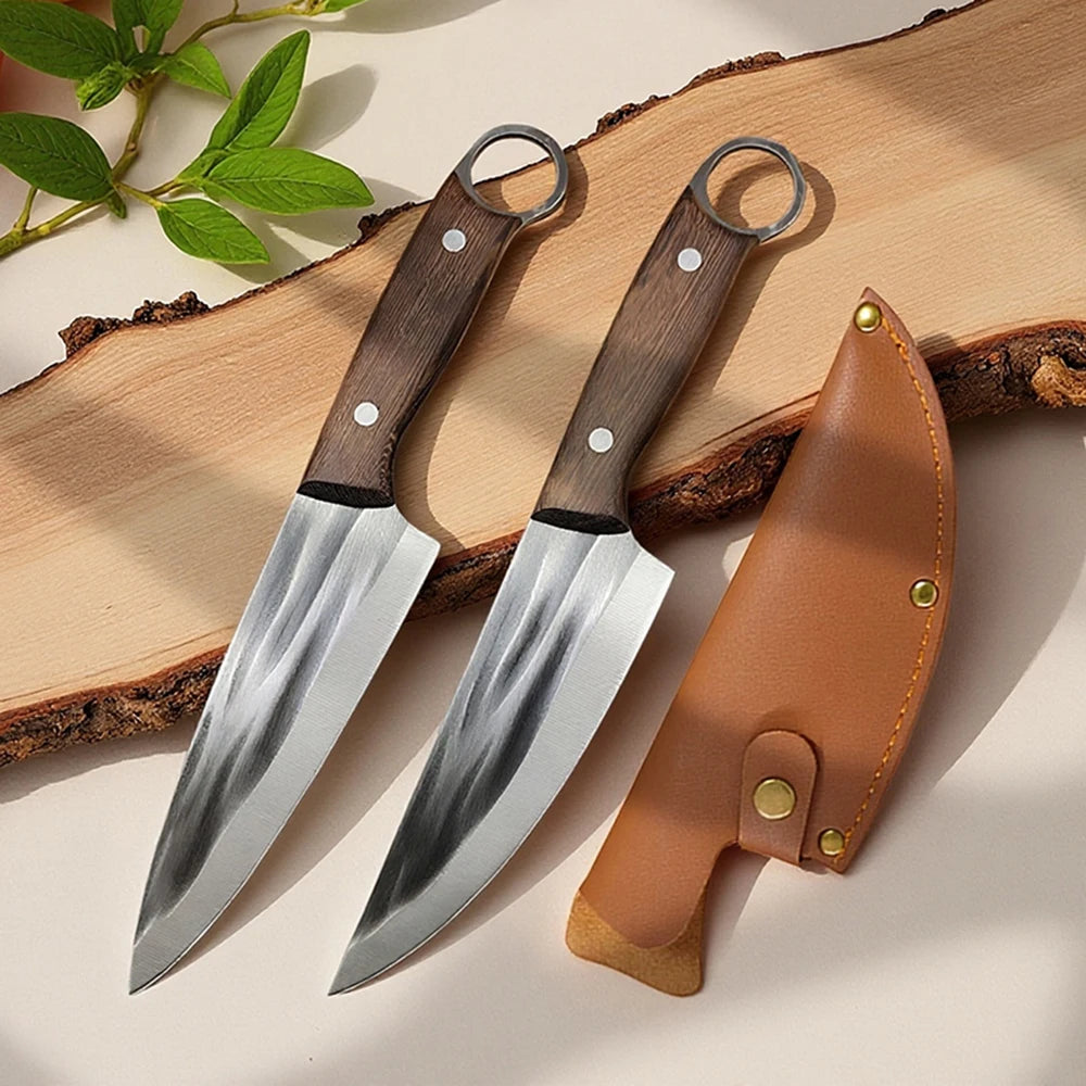 Hand-Forged Boning Knife - Full Tang Butcher Knife