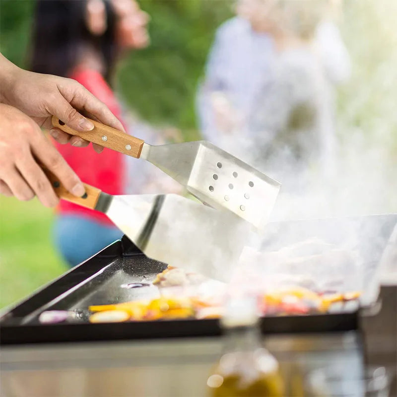 Stainless Steel Griddle Spatula - Flat Grill Turner