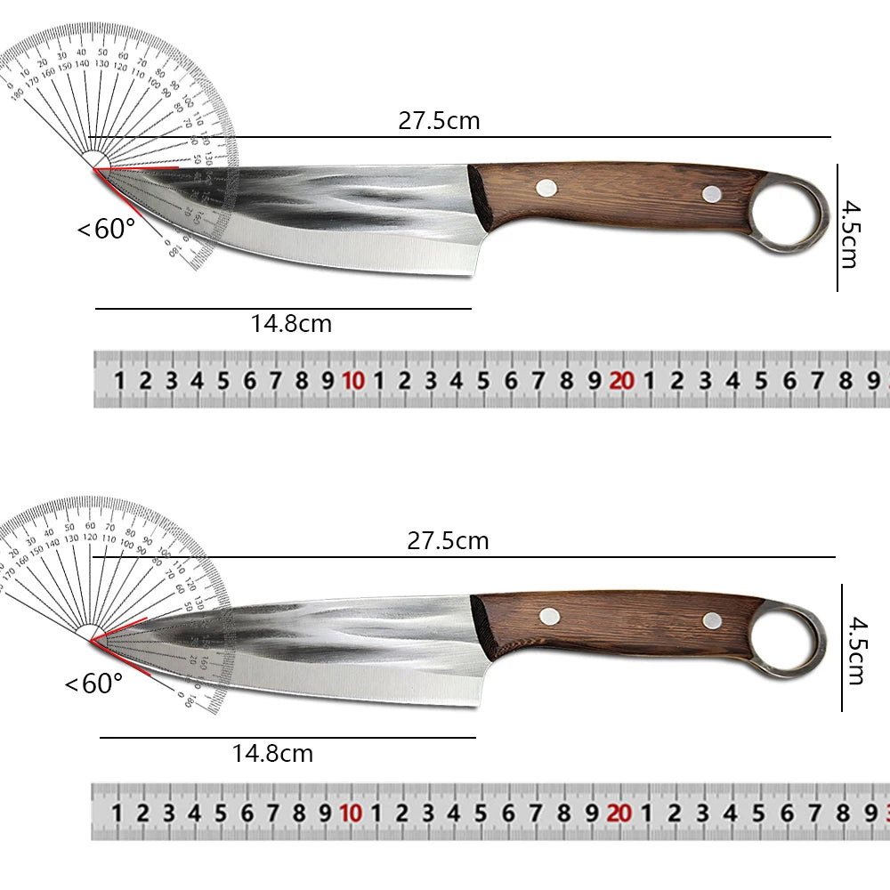 Hand-Forged Boning Knife - Full Tang Butcher Knife