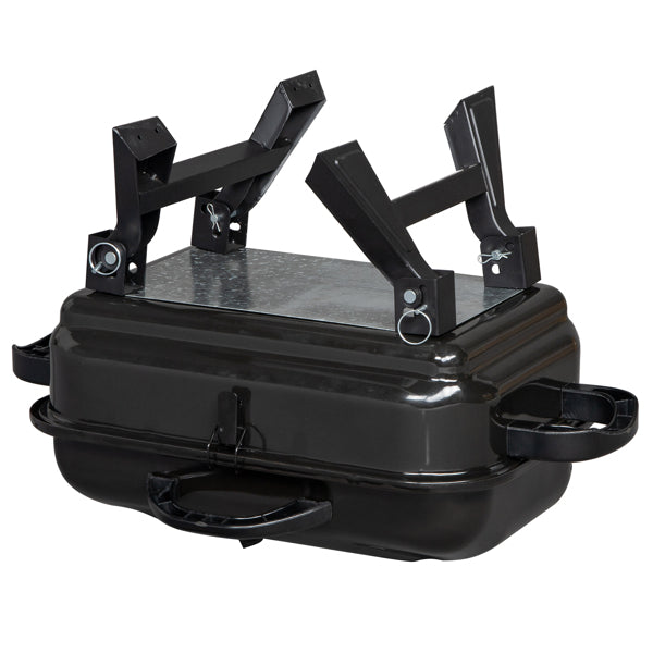 Portable Charcoal BBQ Grill & Smoker - Folding Tabletop